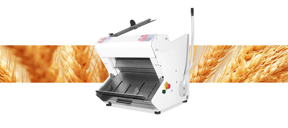 Bread Slicer Machine - Bench cutter for slicing bread of varying loaf length